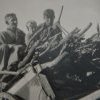 Gordon Morton collecting wood, Rooty Hill, 1954